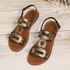 Damen elegante Sandalen mit modischen Schnallen R&B