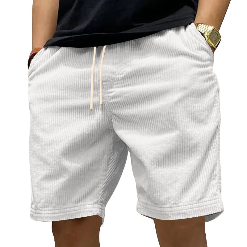 Herren bequeme Freizeithose aus strukturiertem Cordstoff R&B