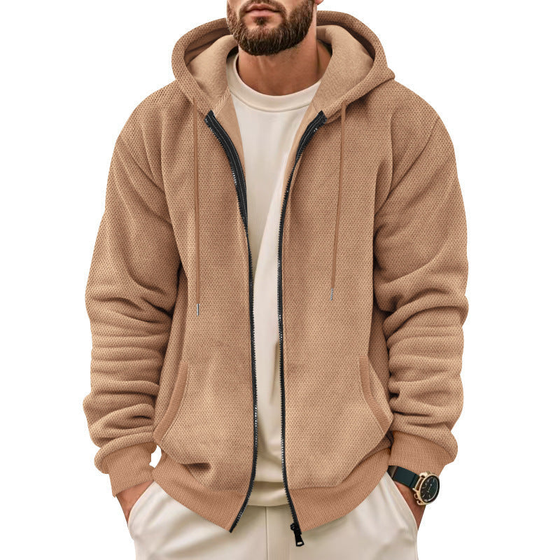 Herren Fleece-Hoodie mit praktischen Taschen R&B