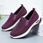 Damen Slip-On Freizeitschuhe mit atmungsaktivem Obermaterial