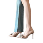 Damen spitze High Heel Pumps mit funkelnder Applikation R&B