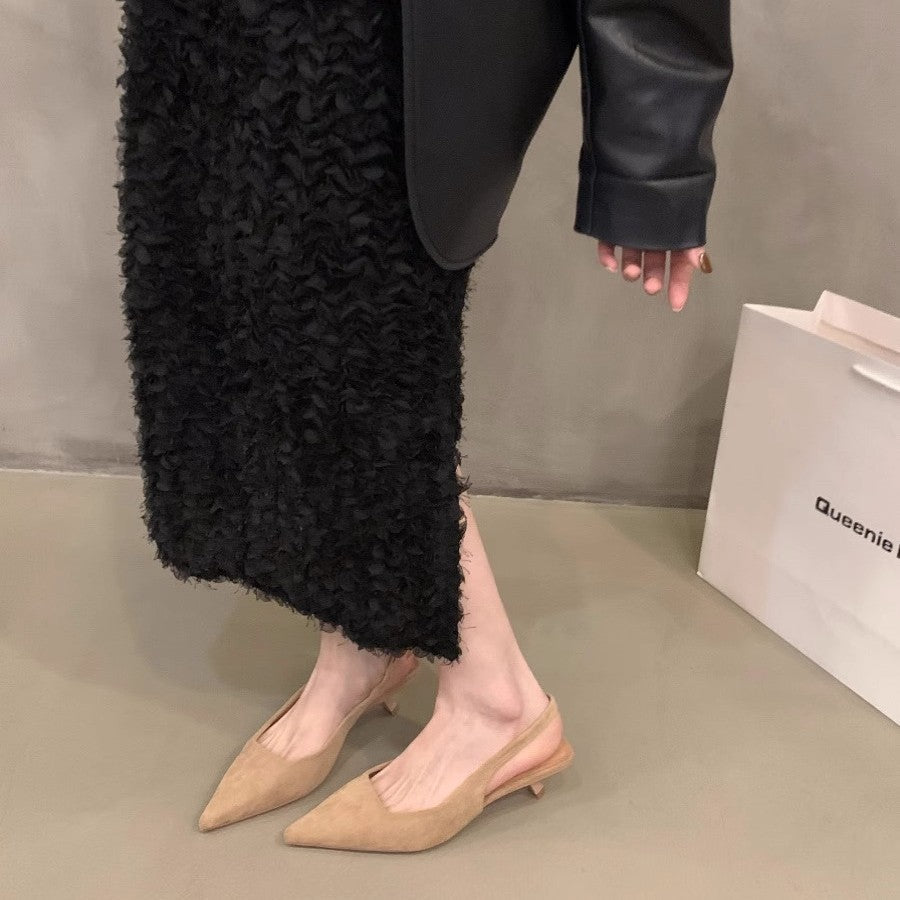 Damen elegante Sling-Pumps mit modischem Design und bequemem Blockabsatz R&B