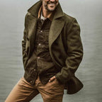 Herren stilvolle Wolljacke im doppelten Schnitt