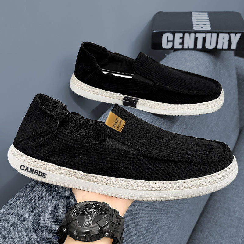 Damen Bequeme Slip-On Freizeitschuhe mit elastischem Obermaterial