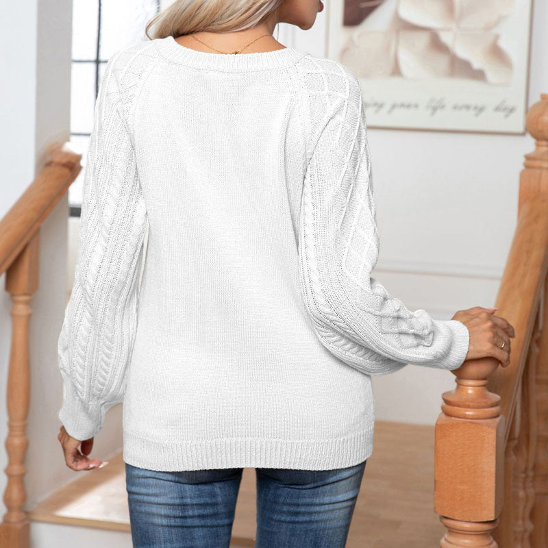 R&B | Pullover Mit Zopfmuster Und Weichem Stoff