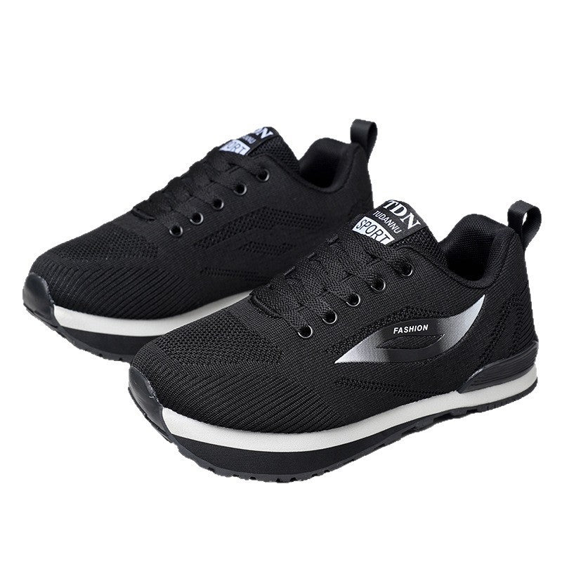 Damen Sportliche Sneakers mit atmungsaktivem Strick-Obermaterial