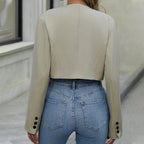 Damen Cropped Blazer R&B