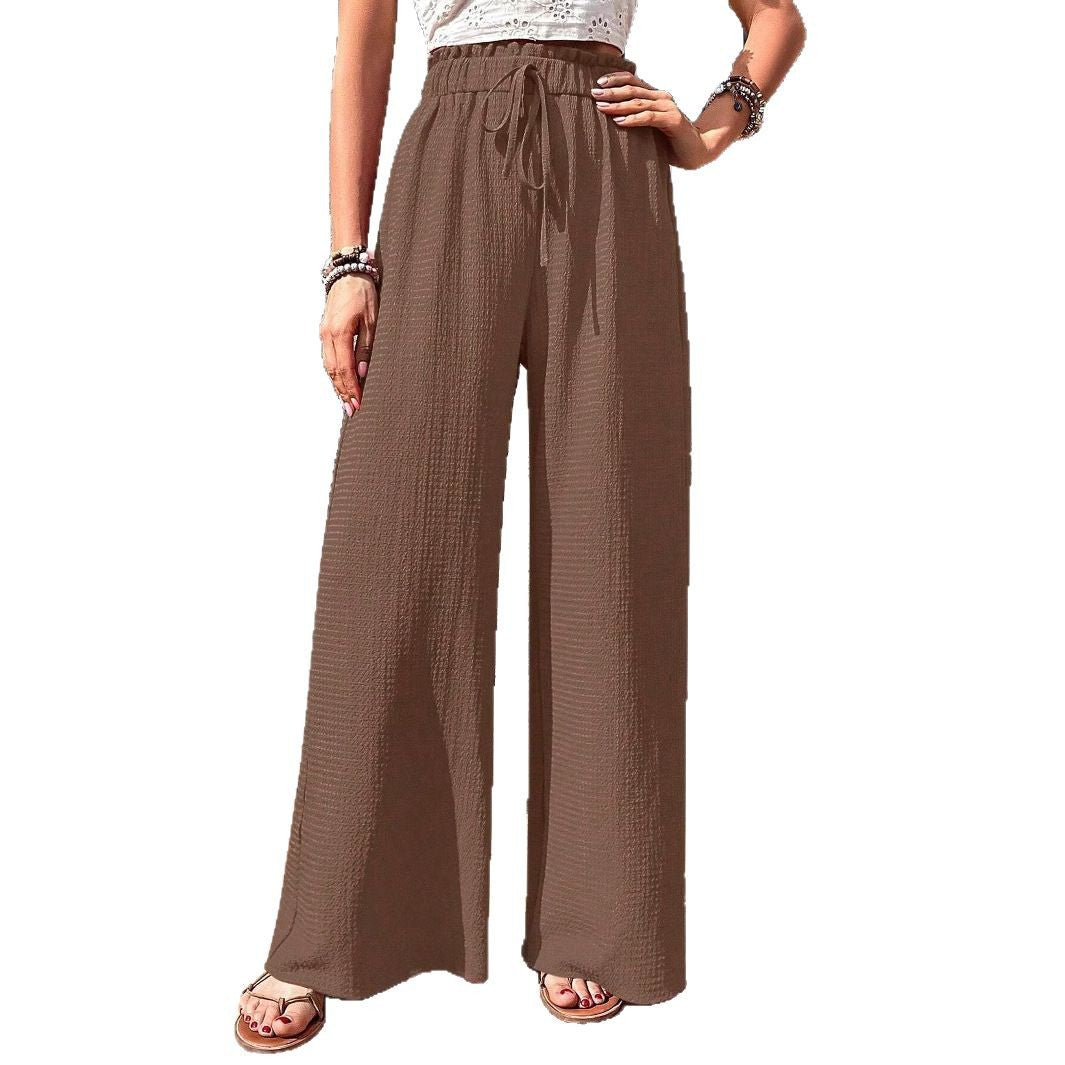Damen Weite Sommerhose mit elastischem Bund und seitlichen Taschen R&B