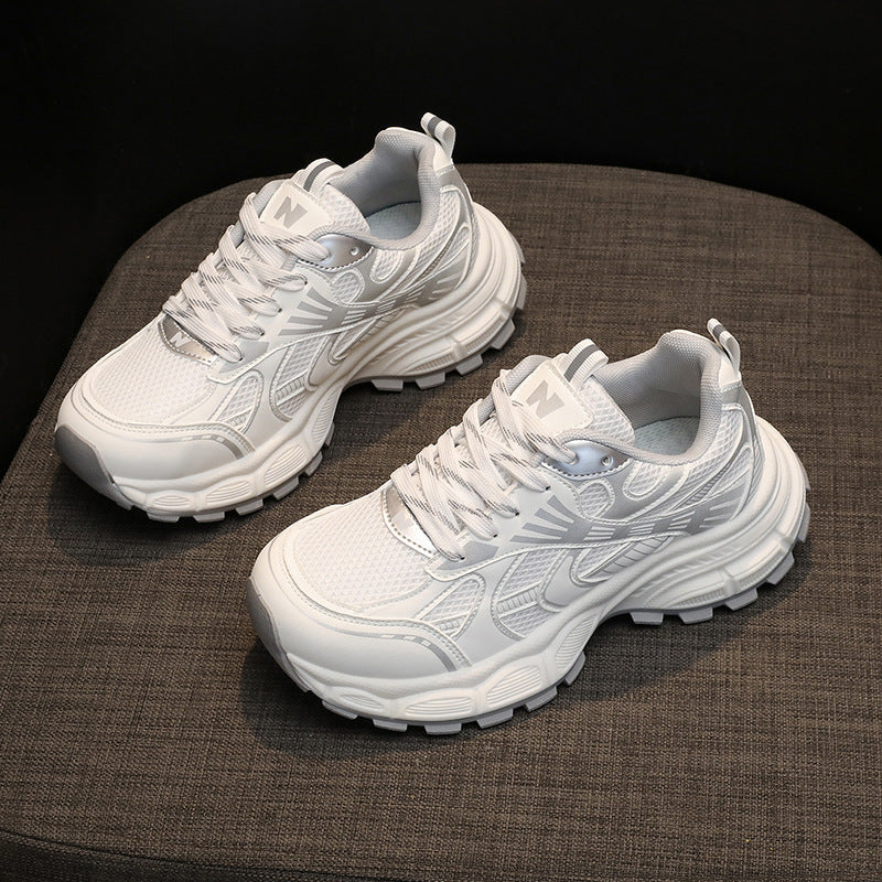 Damen Sportliche Lauf Sneakers mit atmungsaktiver Netzstruktur und dämpfender Sohle R&B