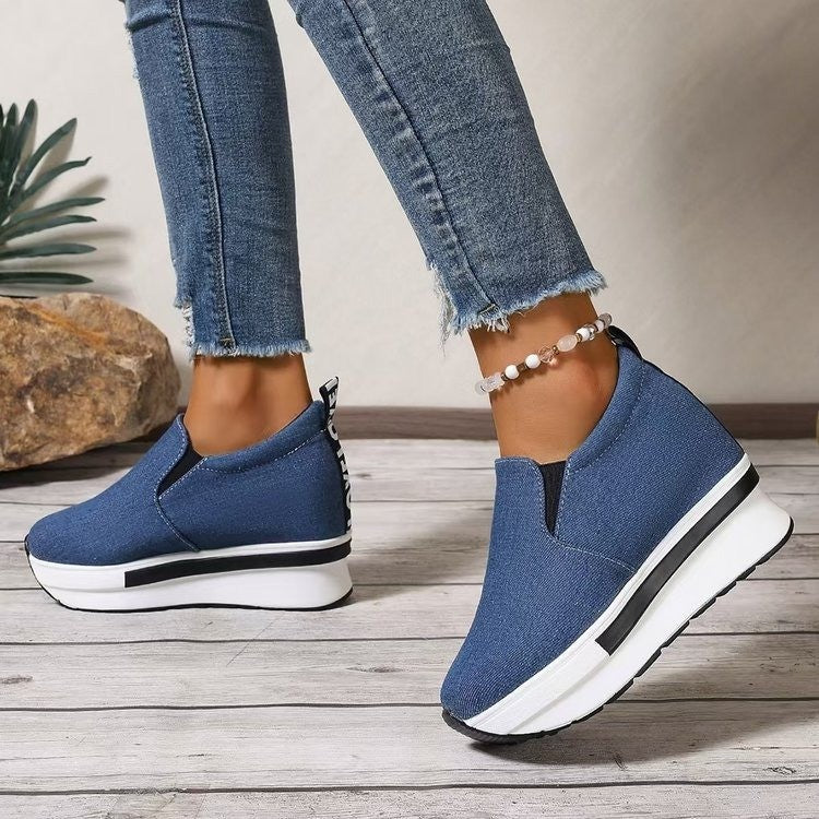 Damen Komfortable Slip-On Sneakers mit ergonomischem Fußbett und modischem Design R&B