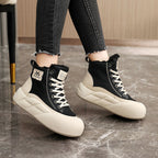 Damen modische Höhen-Sneaker mit weichem Futter und elastischer Sohle R&B