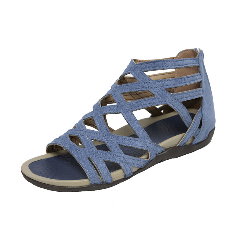 Damen Schnürsandalen mit elegantem Kreuzdesign R&B