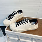 Damen Sneakers mit atmungsaktiver Lederoberfläche und rutschfester Gummisohle R&B