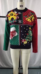 R&B | Der Patchwork-Weihnachtspullover Herren