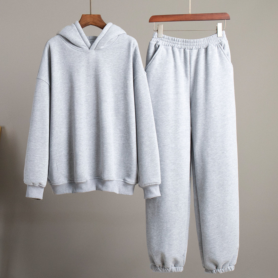 Damen Kuschelige Sweatshirt- und Jogginghose-Kombination R&B