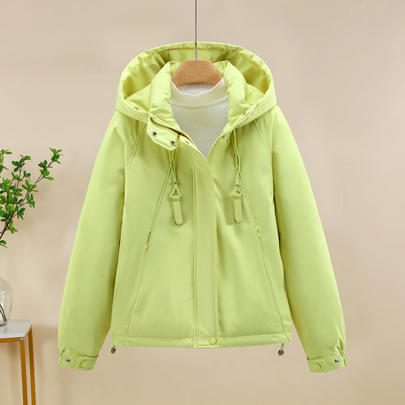 Damen Funktionale Softshelljacke mit verstellbarer Kapuze und hochwertigen Reißverschlüssen R&B