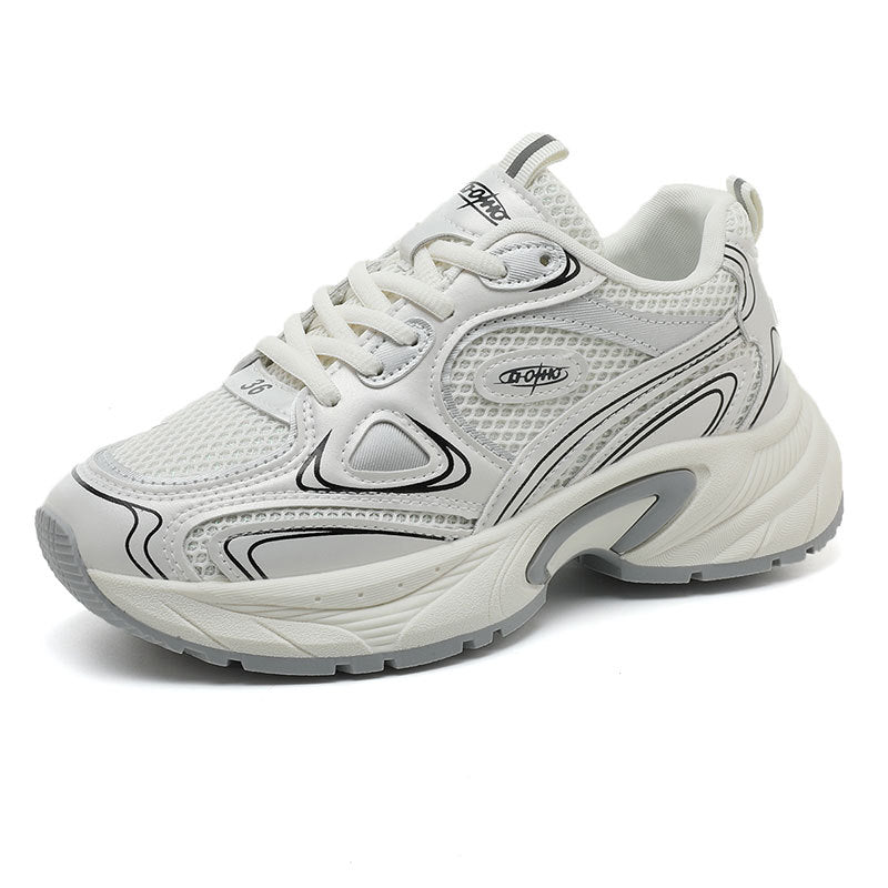 Damen Sportliche Lauf-Sneaker mit atmungsaktiver Mesh-Oberfläche und dämpfendem Fußbett R&B