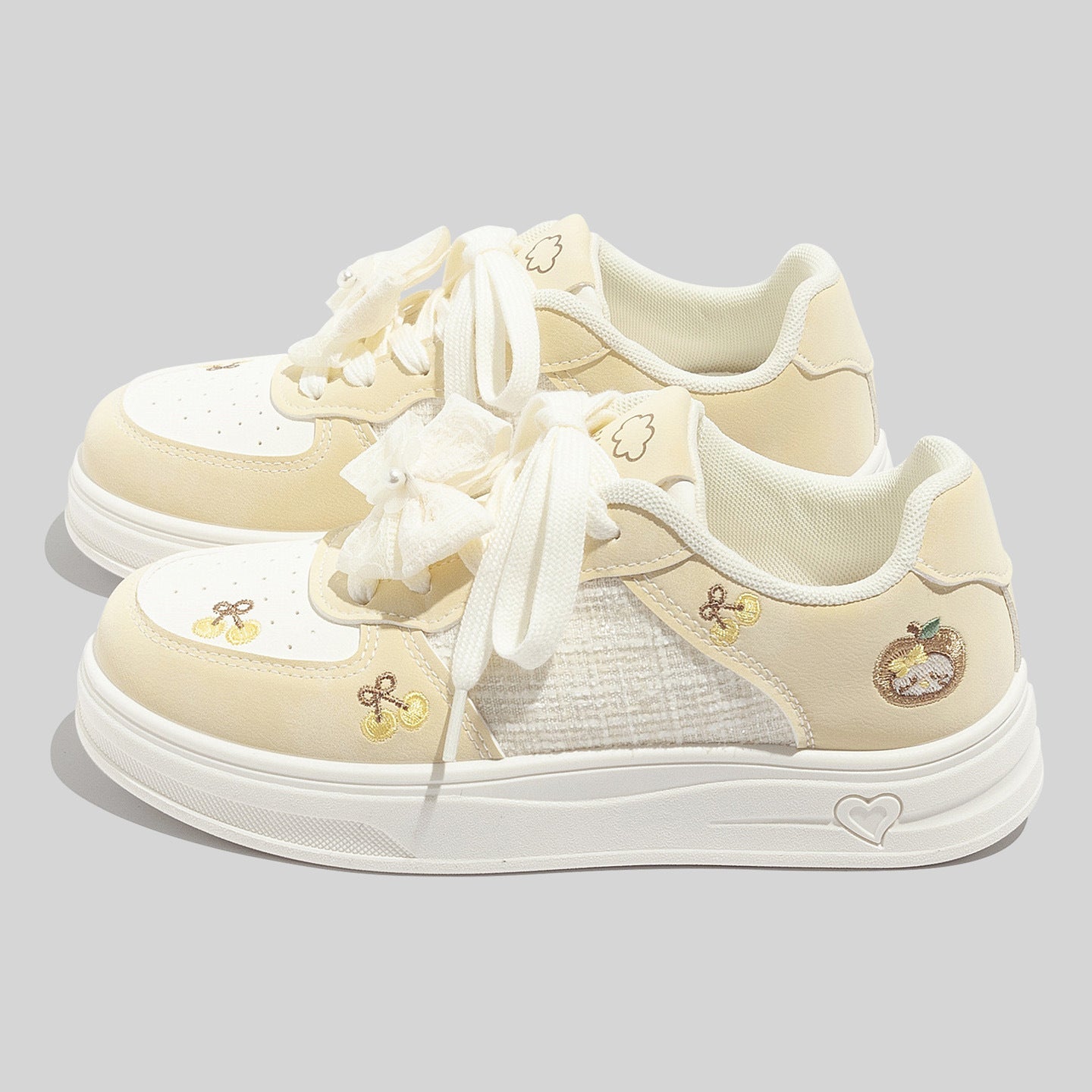 Damen Sneakers mit verspieltem Obstmotiv und atmungsaktiver Oberfläche