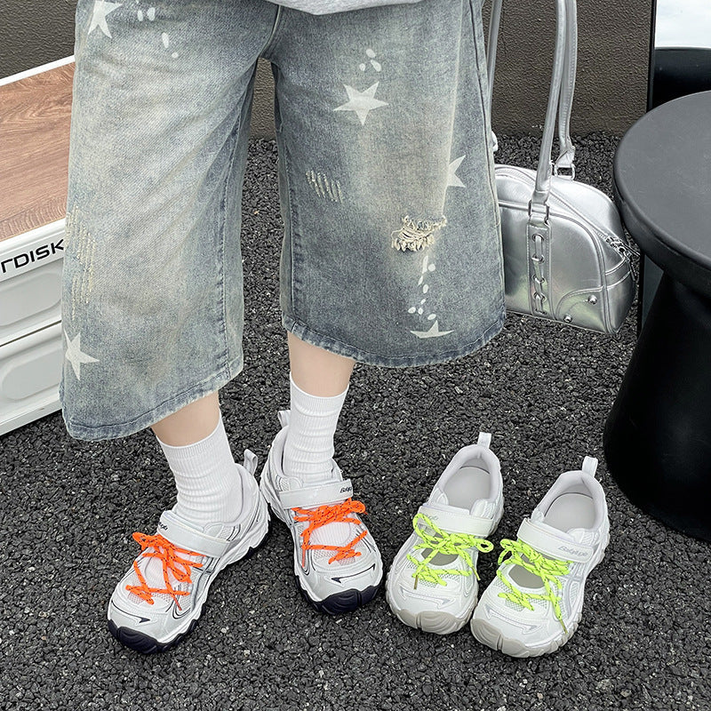 Damen Sportliche Sneakers mit atmungsaktivem Mesh-Obermaterial und rutschfester Sohle R&B
