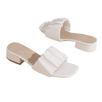 Damen Komfortable und elegante Mules mit Rüschendetails R&B