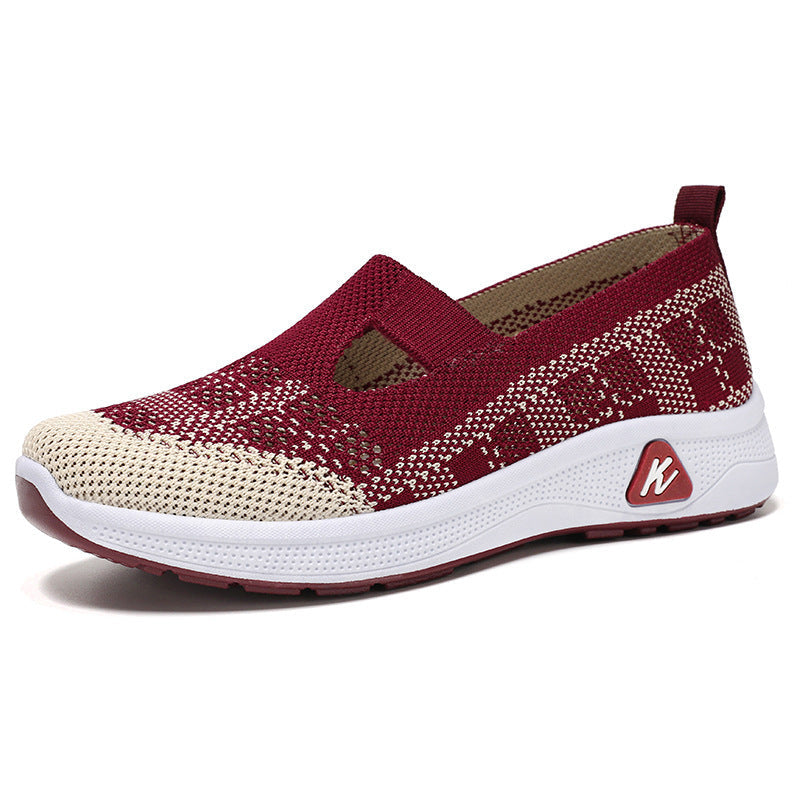 Damen Atmungsaktive und elastische Slip-On Freizeitschuhe R&B