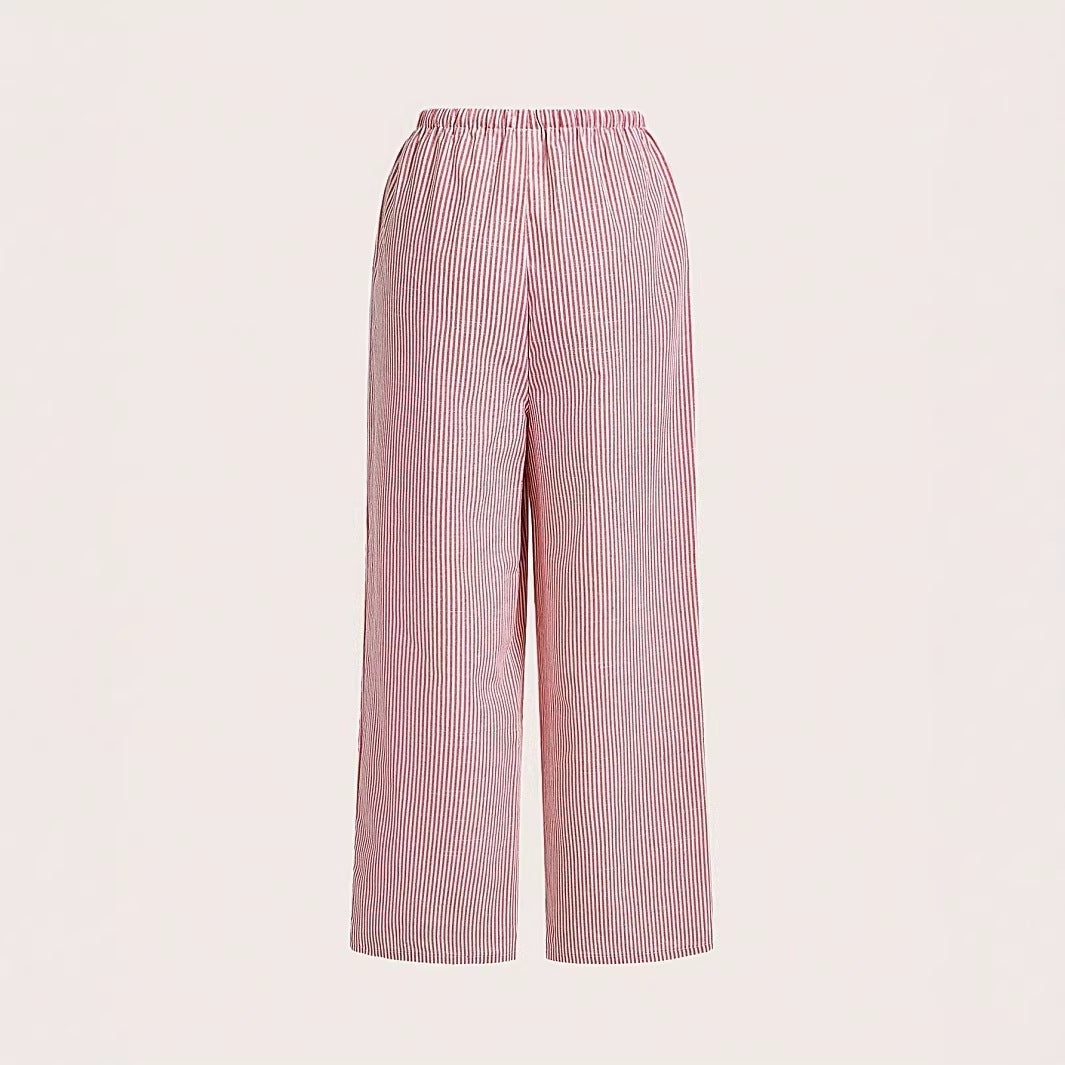 Damen lässige Freizeithose mit Gürtel R&B