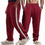 Herren Freizeit-Jogginghose mit seitlichen Streifen und elastischem Bund R&B