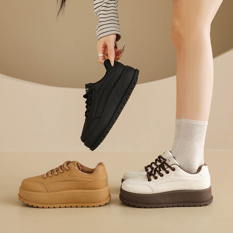 Damen Stilvolle und komfortable Sneakers mit dicker Laufsohle R&B