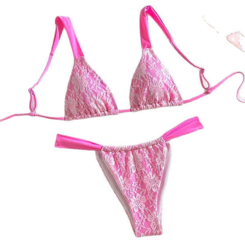 Damen Triangel-Bikini mit eleganten Spitze-Details R&B