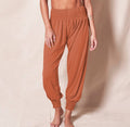 Damen Bequeme Freizeithose mit elastischem Bund und schmalen Bündchen
