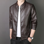 Herren Kunstlederjacke modern geschnitten