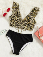 Damen Tiermuster Crop Top