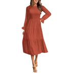 Maxikleid mit Rüschen elegant