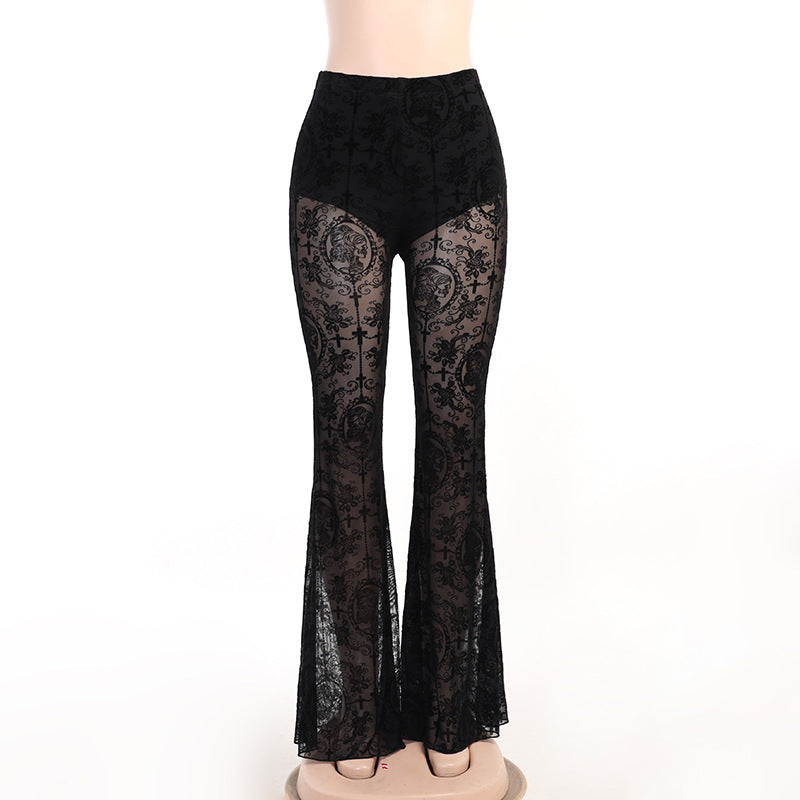 Damen figurbetonte Bluse mit Rüschendetails und Schnürung R&B