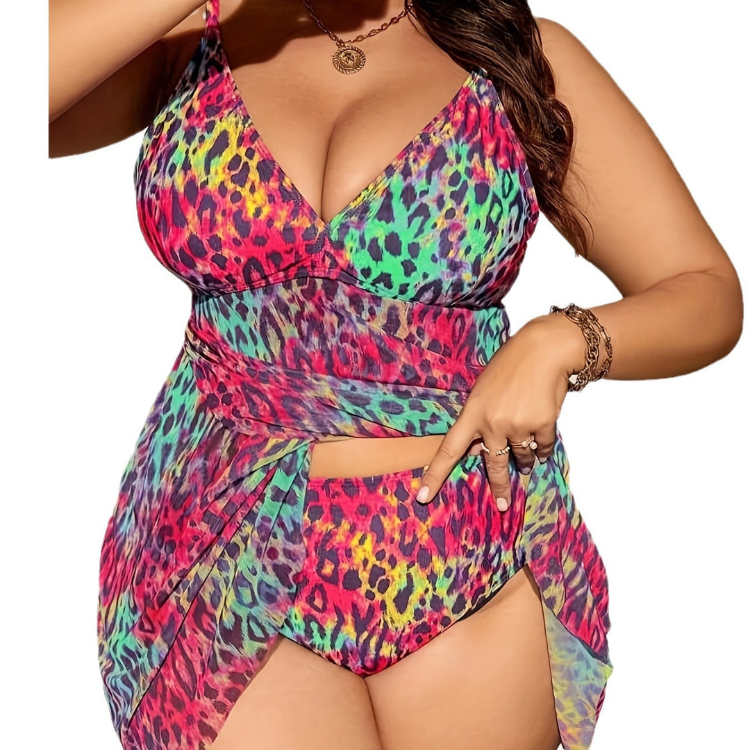 Damen Strandkleid mit modischem Wickeldesign R&B