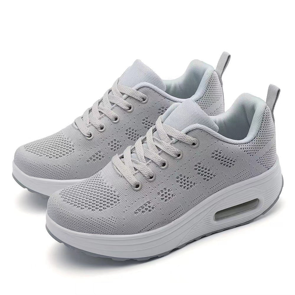 Damen Sportliche Sneakers mit Luftpolstersohle und atmungsaktiver Obermaterialstruktur R&B
