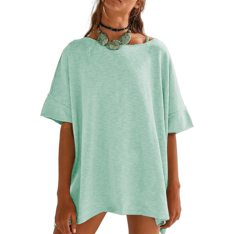 Damen Oversized Relaxed Fit T-Shirt R&B