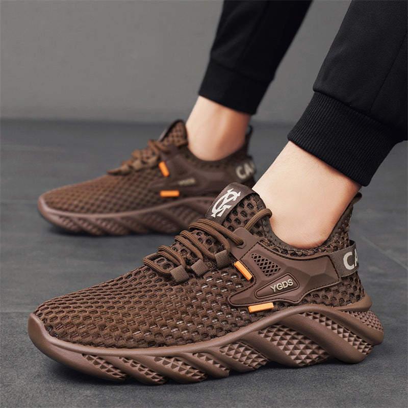 Damen Leichte Lauf-Sneaker mit atmungsaktivem Mesh-Obermaterial und rutschfester Sohle
