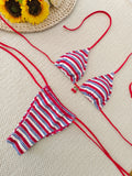 Damen Triangel-Bikini mit niedlichen Rüschendetails R&B