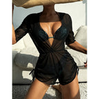 Damen Übergangs Strandschneider mit floralem Design und verstellbarem Bund R&B