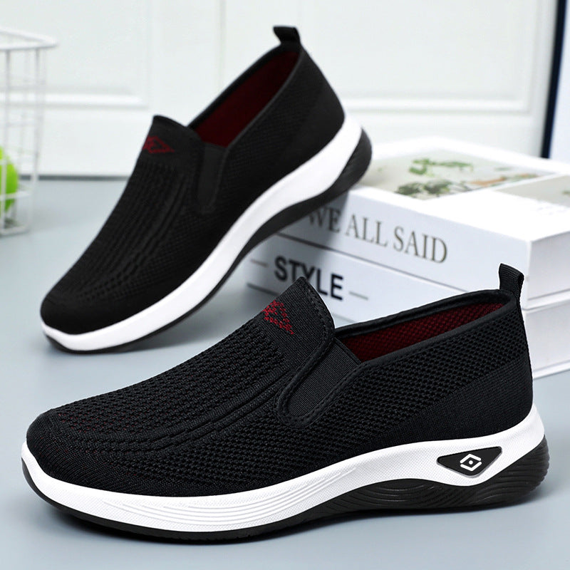 Damen Slip-On Freizeitschuhe mit atmungsaktivem Obermaterial