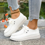 Damen Freizeit-Sneaker mit kunstlederner Optik und rutschfester Sohle R&B
