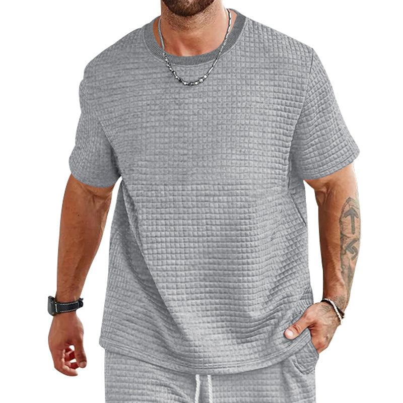Herren lässiges T-Shirt mit strukturiertem Design