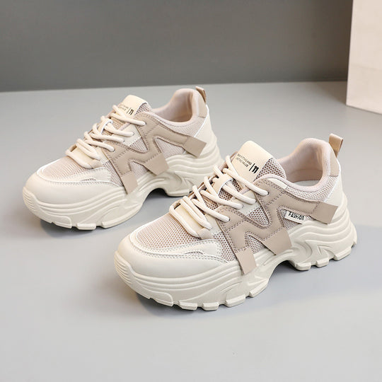 Damen Sportliche Chunky Sneakers mit atmungsaktiver Obermaterialstruktur R&B