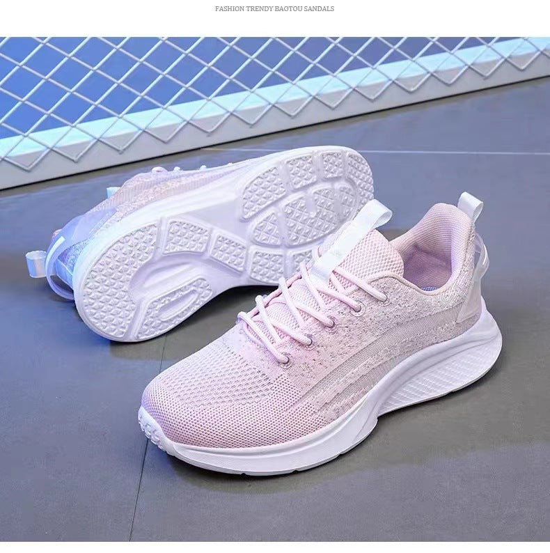 Damen Hochleistungs-Sneaker mit atmungsaktiver Strickoberfläche und dämpfender Sohle R&B