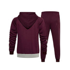 Herren Sportlicher Trainingsanzug mit kontrastreichem Design und elastischen Bündchen R&B