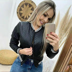 Damen Steppjacke mit sportlichem Reißverschluss und elastischen Bündchen R&B