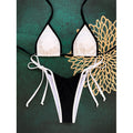 Damen Triangel-Bikini mit verspieltem Cut-Out und regulierbaren Trägern R&B