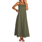 Damen Maxikleid mit filigranem Lochmuster R&B