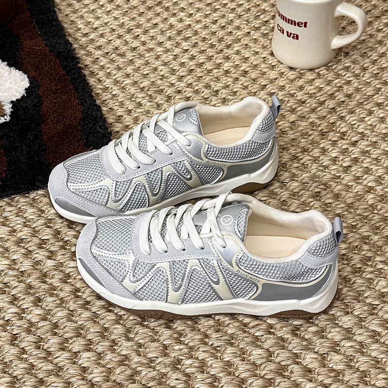 Damen sportliche Sneakers mit atmungsaktivem Obermaterial und rutschfester Sohle R&B